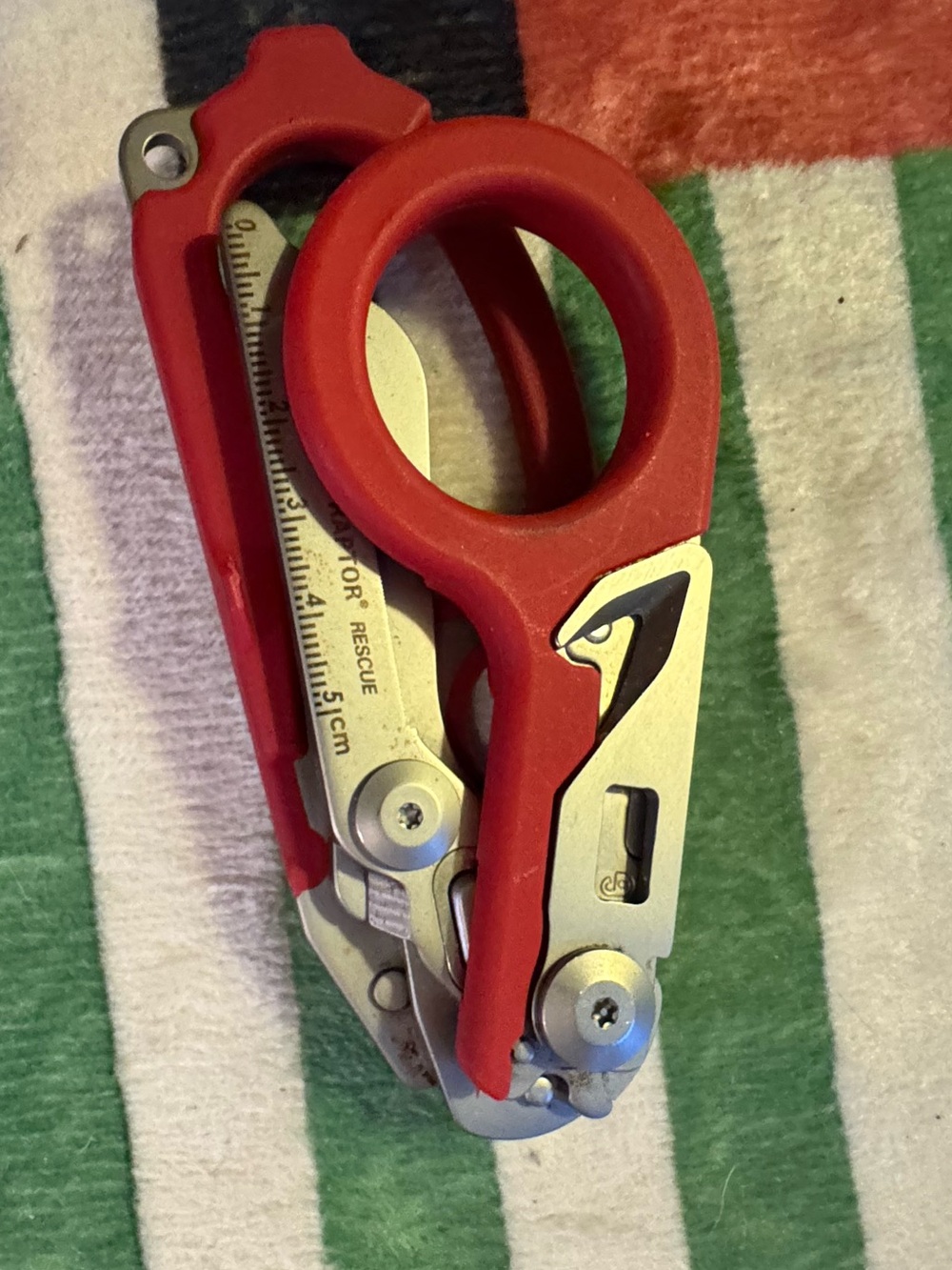 Red Multi-Tool Folding Rescue Shears - Unisex Accessories medical